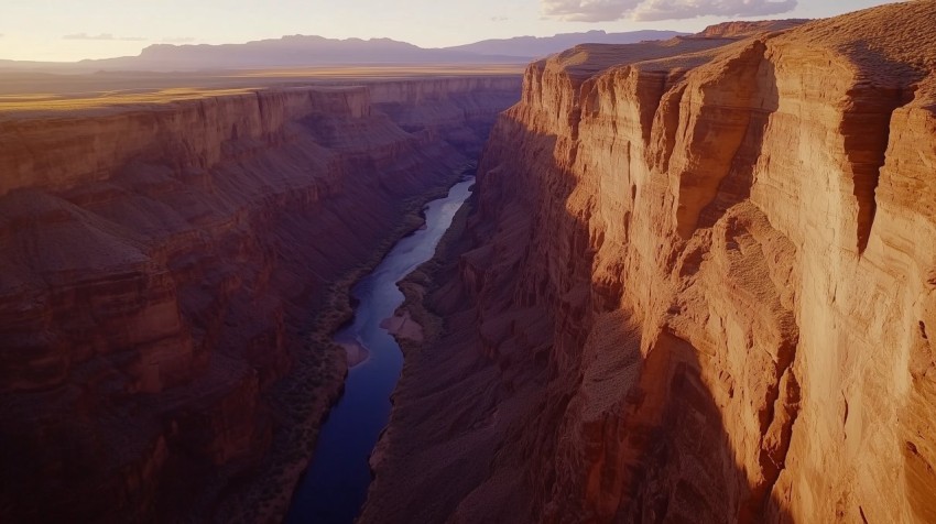 Vibrant Canyon Landscape at Golden Hour