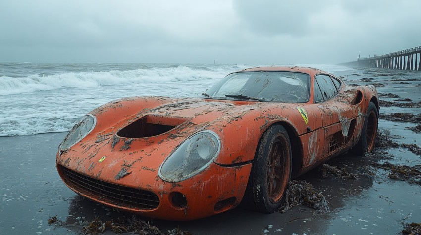 Ferrari F-50: A Rusty Beachside Relic