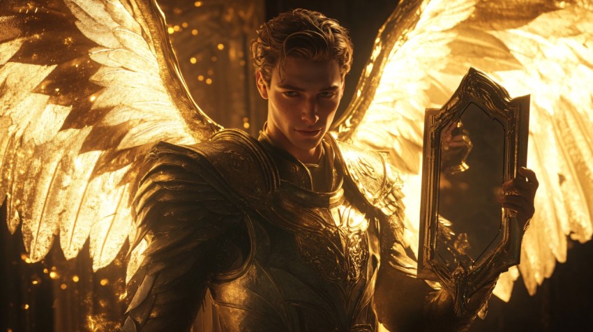 Vain Aasimar Paladin with Majestic Wings