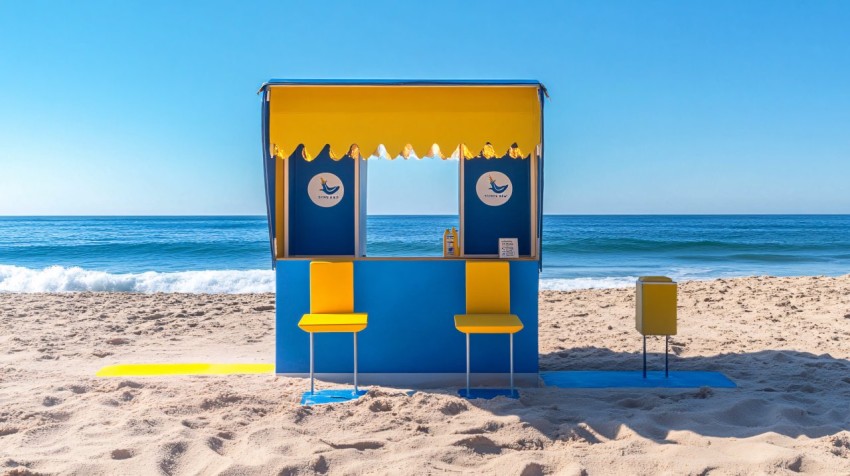 Pop-Up Sunscreen Station for Beachgoers