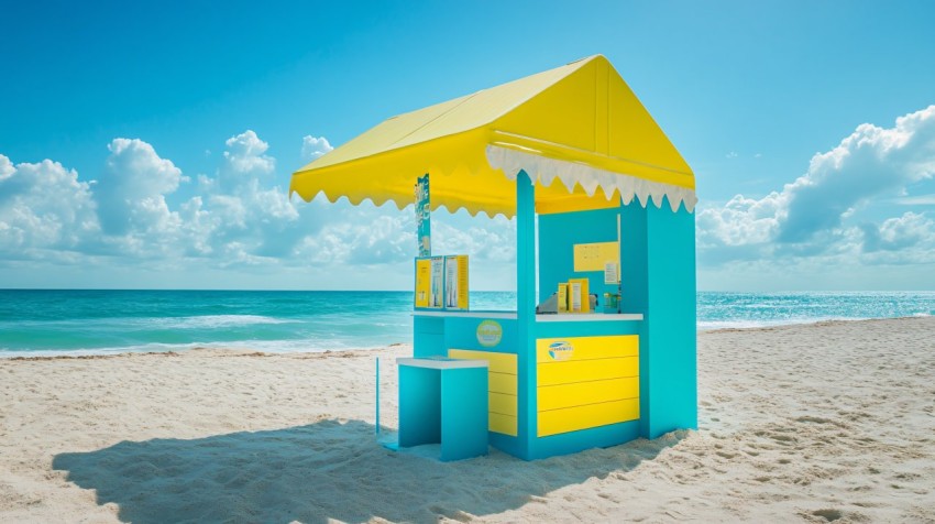 Beach Sunscreen Station for Humans and Dogs