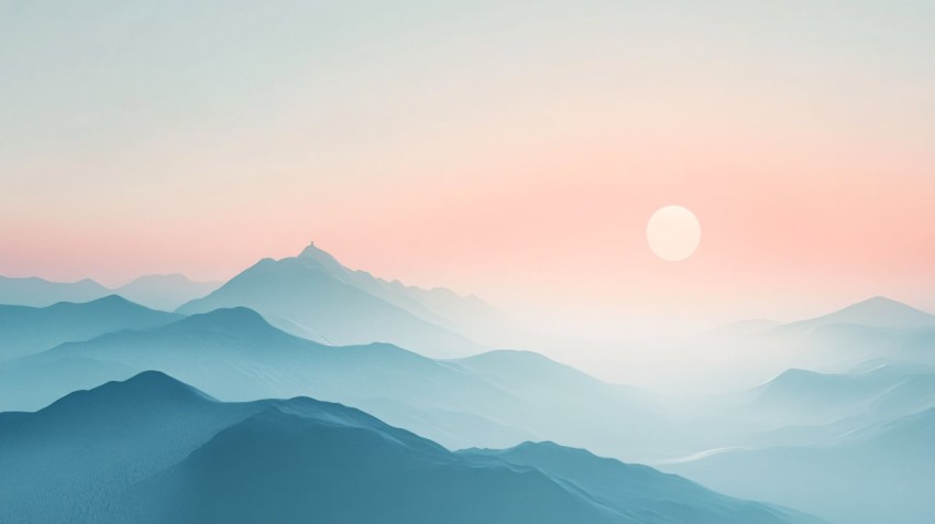 Soft Minimalist Wallpaper Design