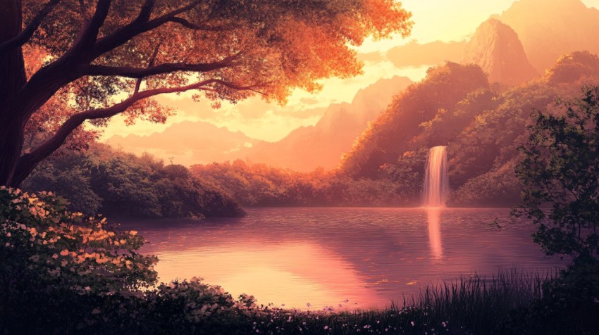 Serene Nature Scene for MacOS Background