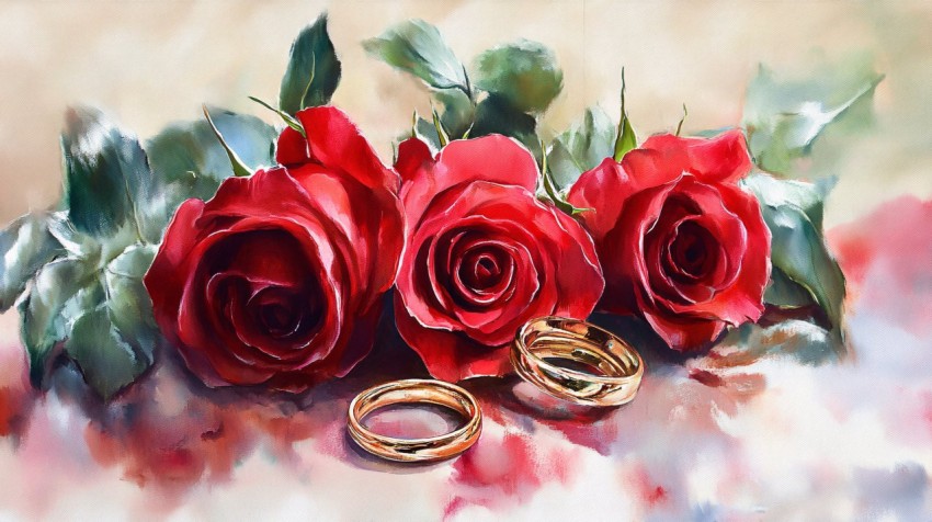 Roses and Rings: A Romantic Composition