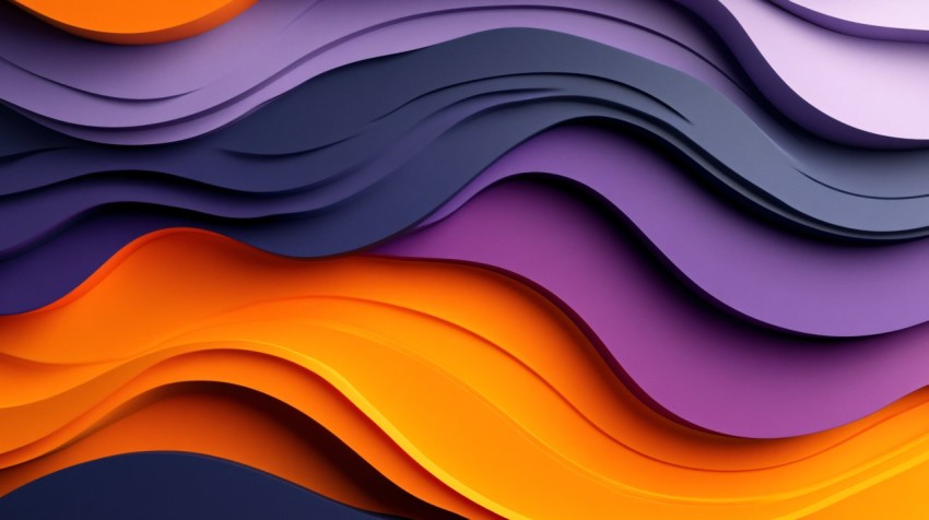 Vibrant Abstract Minimalistic 3D Wallpaper