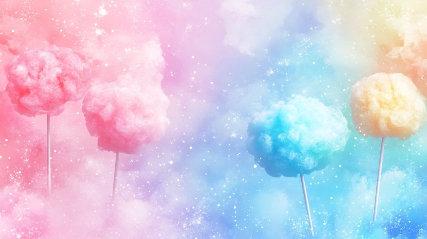 Soft Pastel Cotton Candy Dreamy Background