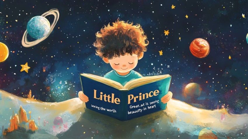 Little Prince Storybook Universe Illustration