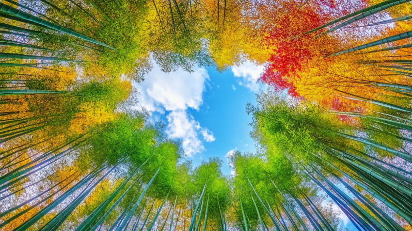 Rainbow Bamboo Canopy