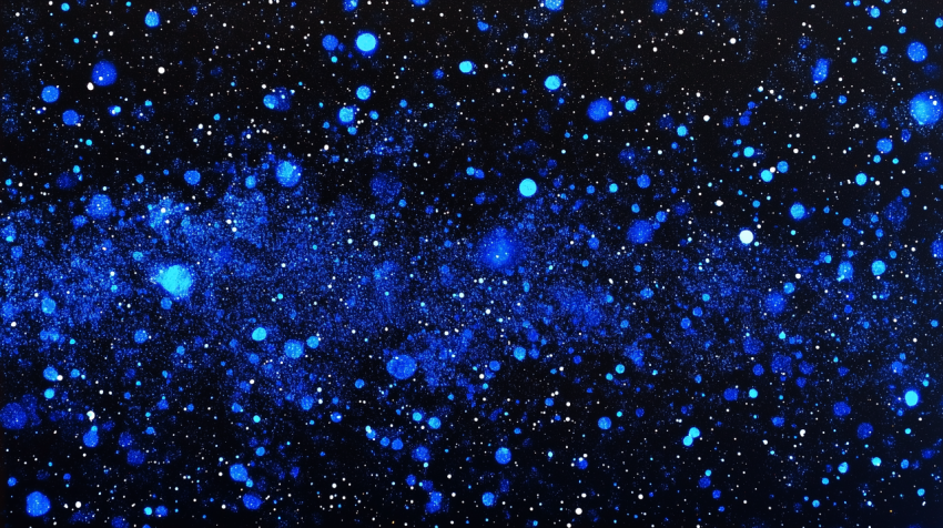 Starry Blue Galaxy Texture Background