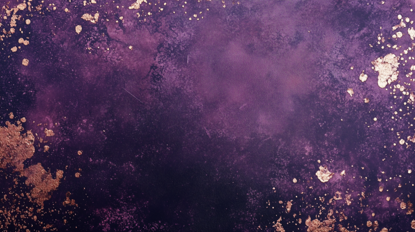 Purple and Gold Textured Abstract Background