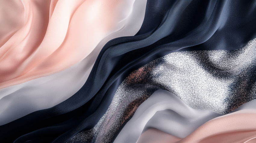 Abstract Flowing Fabric Texture in Pastel and Dark Tones