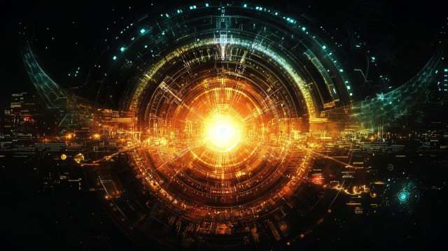 Mysterious Time Travel Device with Vortex Portal