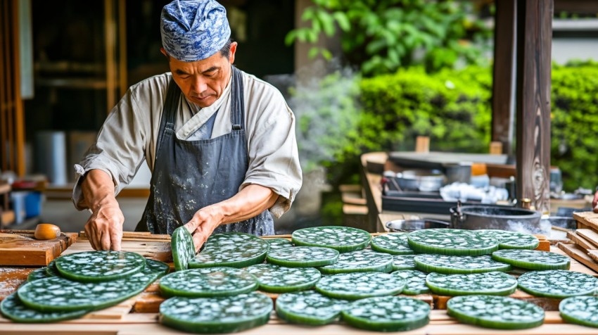 Jade Carving Workshop with Skilled Artisans in Action