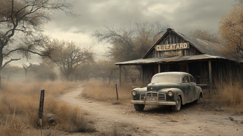 1950s African Safari Camp in Vintage Landscape Setting