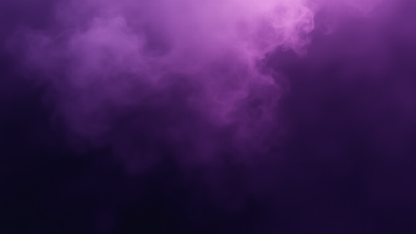 Purple Smoke Clouds on Dark Background