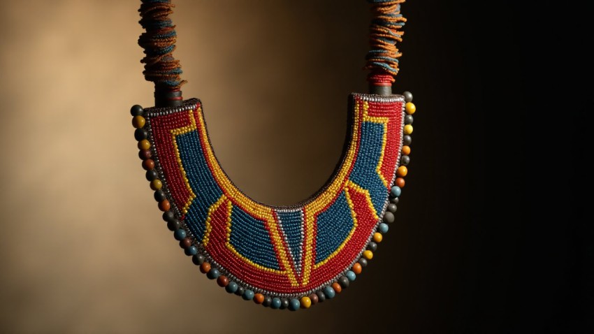 African Tribal Necklace Hanging