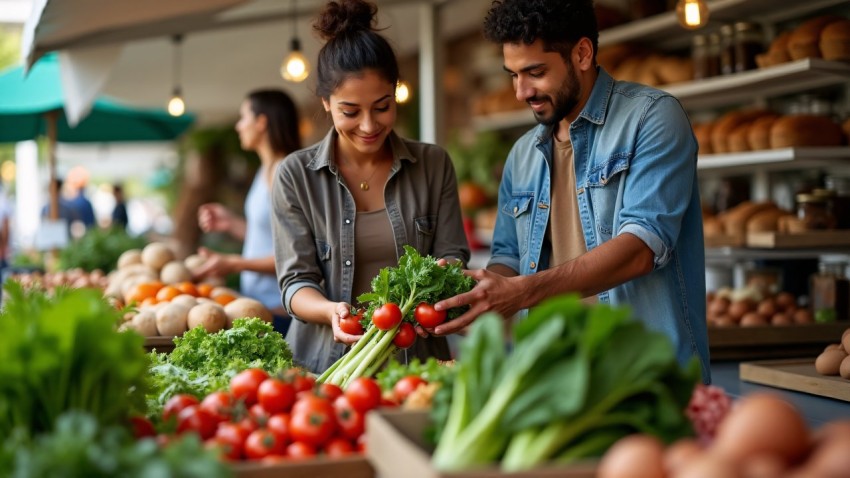 Farmers' Market Fresh Produce and Local Sourcing