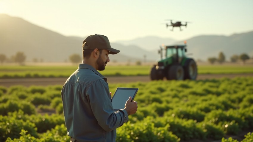 Autonomous Tractor and Drone in Modern Farming