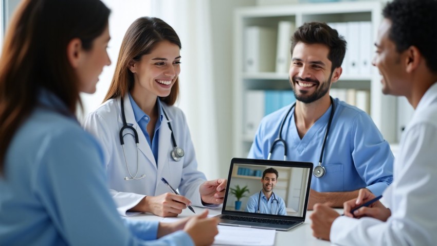 Telemedicine Consultation with Diverse Healthcare Professionals