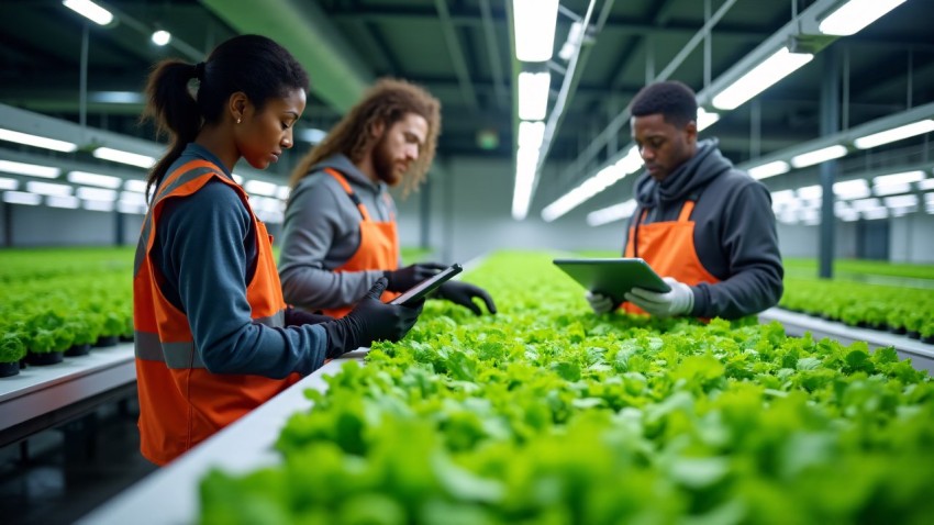 Urban Vertical Farm with Advanced Hydroponic Technology