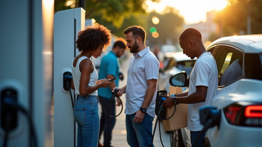 EV Charging Station in Urban Area