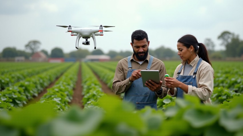 Smart Farming with Drones and Technology in Agriculture