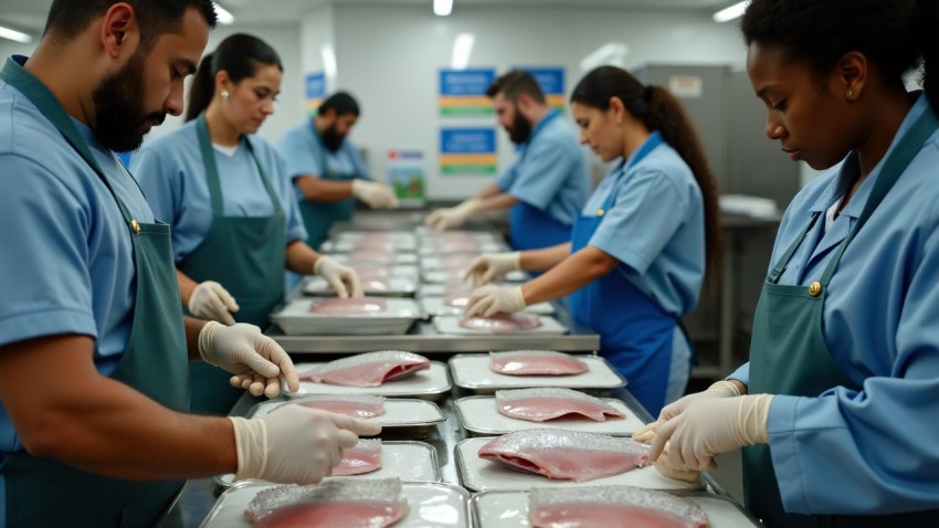 Sustainable Seafood Processing with Diverse Workers