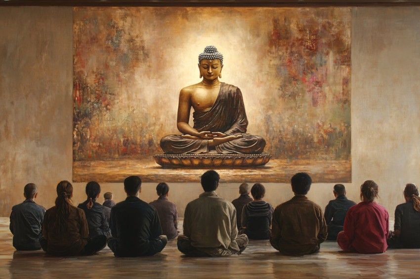 Shakyamuni Buddha Meditation Room with New York Practitioners