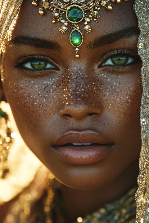 Ethereal Portrait of a Beautiful African Woman