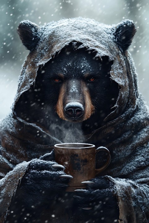 Black Bear in Tattered Cloak