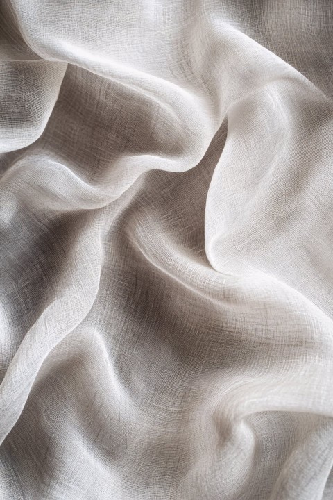 Delicate Light Grey Silk Wallpaper Close-Up