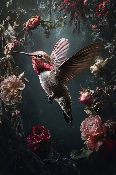 Hummingbird Photography in Dutch Still Life Style