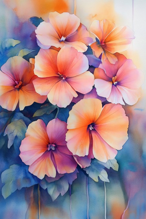 Watercolor Floral Posters for Modern Home Decor