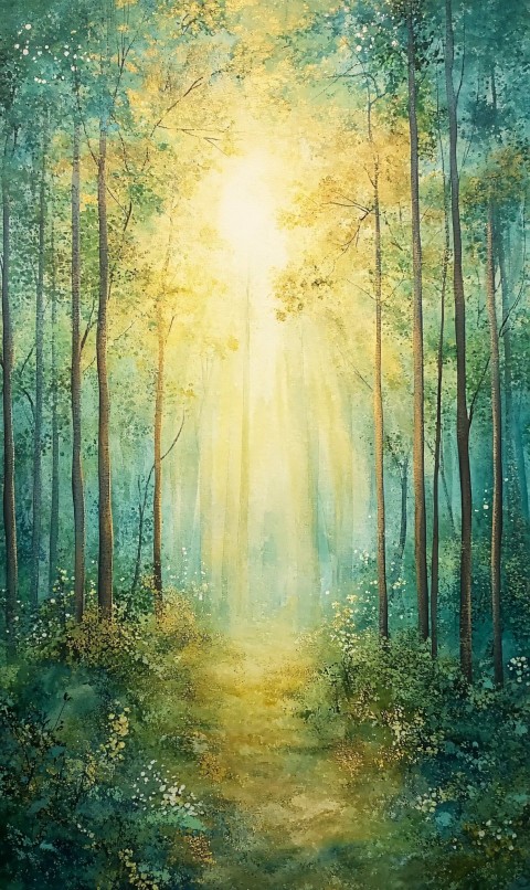 Enchanted Forest Morning Sunlight Fairytale Vibe