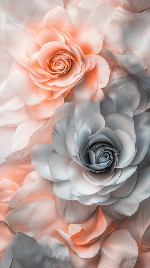 Magical Forest of Spiraling Pastel Flowers