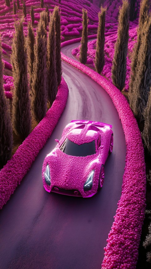 Raspberry Lamborghini on Chocolate Road