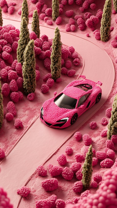 Raspberry Lamborghini on a Chocolate Road