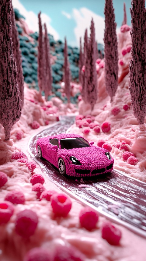 Raspberry Lamborghini on Chocolate Road