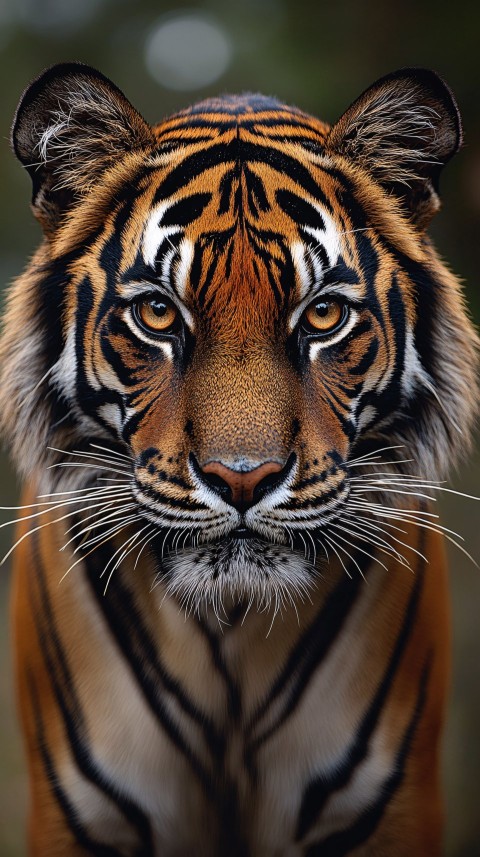 Close-Up of a Regal Bengal Tiger