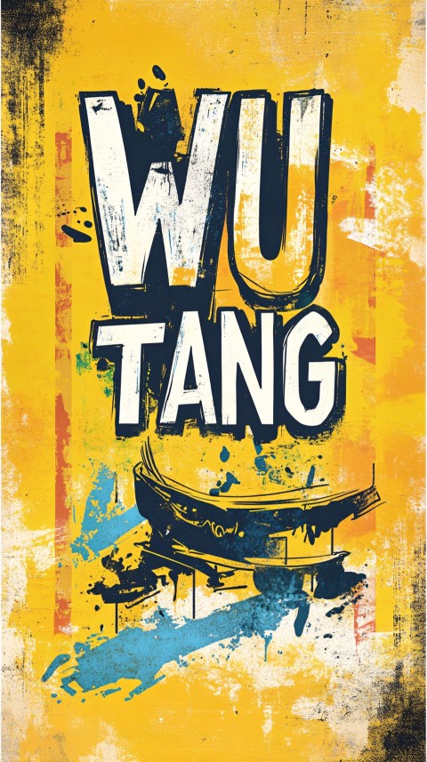 Wu Tang Typography Poster with Graffiti Style