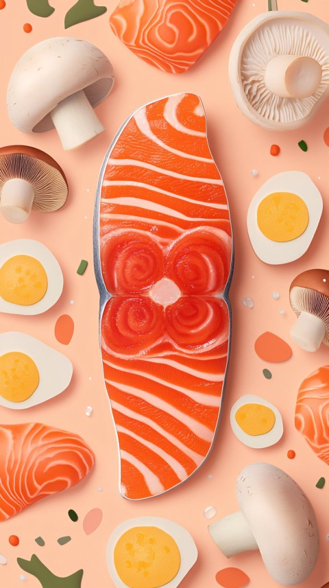 Salmon, Eggs, and Mushrooms: Vitamin D Rich Meal