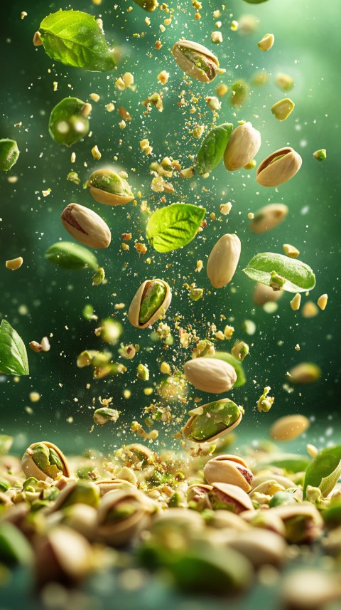 Pistachio Nut Explosion for Snack Ad Poster