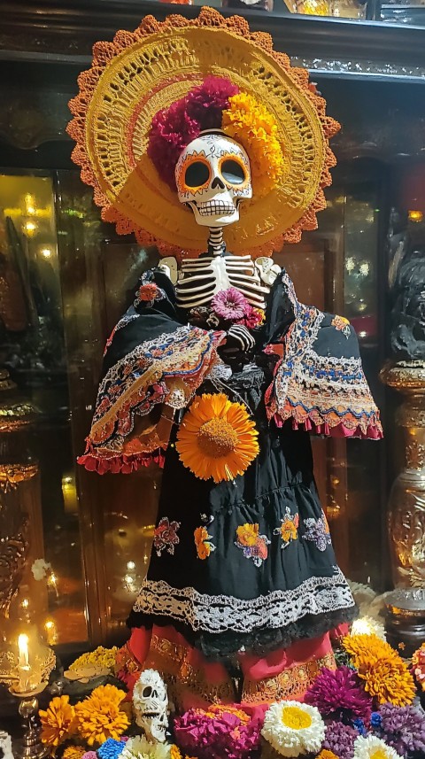 Day of the Dead Celebration in Vivid Colors