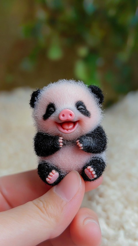 World's Smallest Laughing Baby Panda Photo