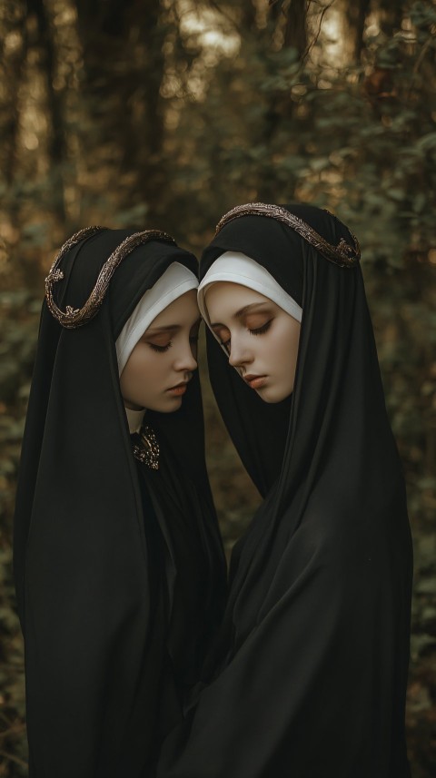 Two Nuns in 7th Century Portrait