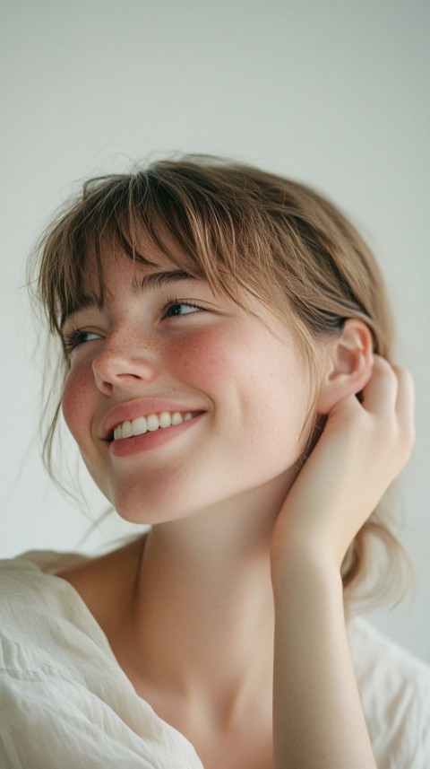 Vintage Film Portrait of Smiling Person