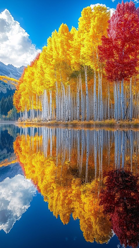 Symmetrical Reflections of Colorful Trees