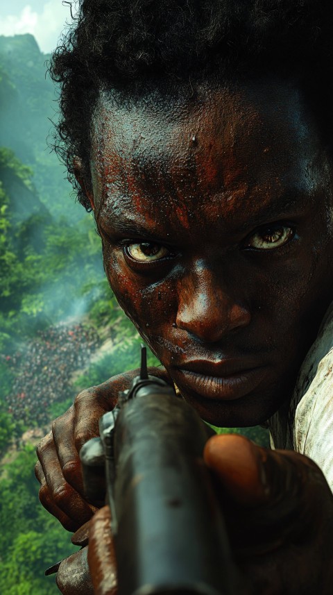 Battle Between Dominican and Haitian Fighters in Lush Mountains