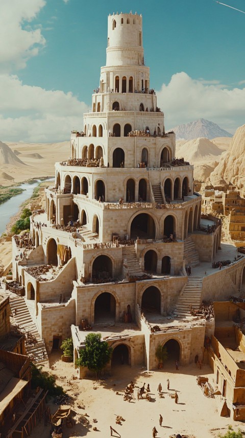 Tower of Babel Construction in the Desert