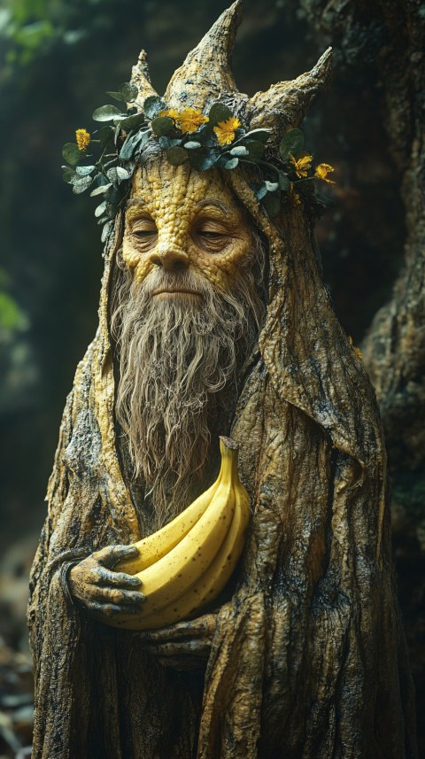 Banana Character in Fantasy Movie Style